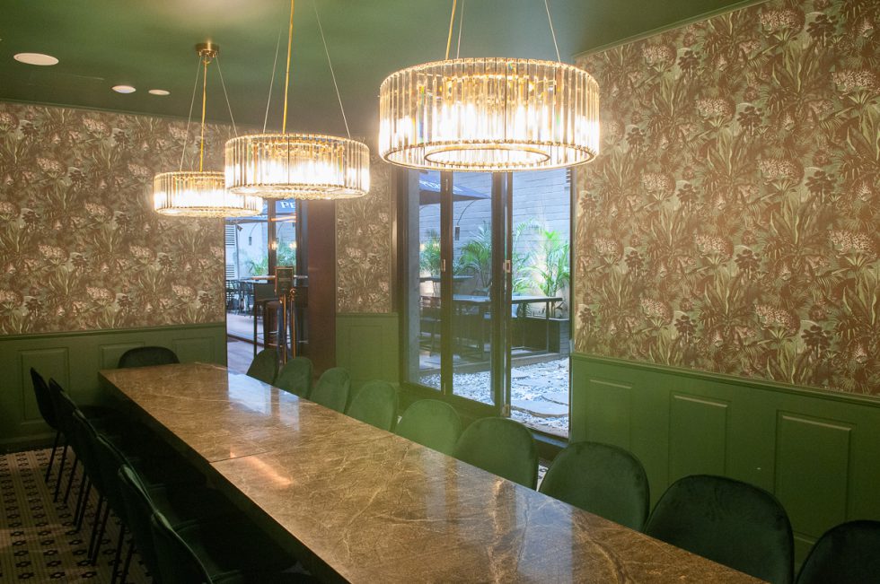 emerald private dining room